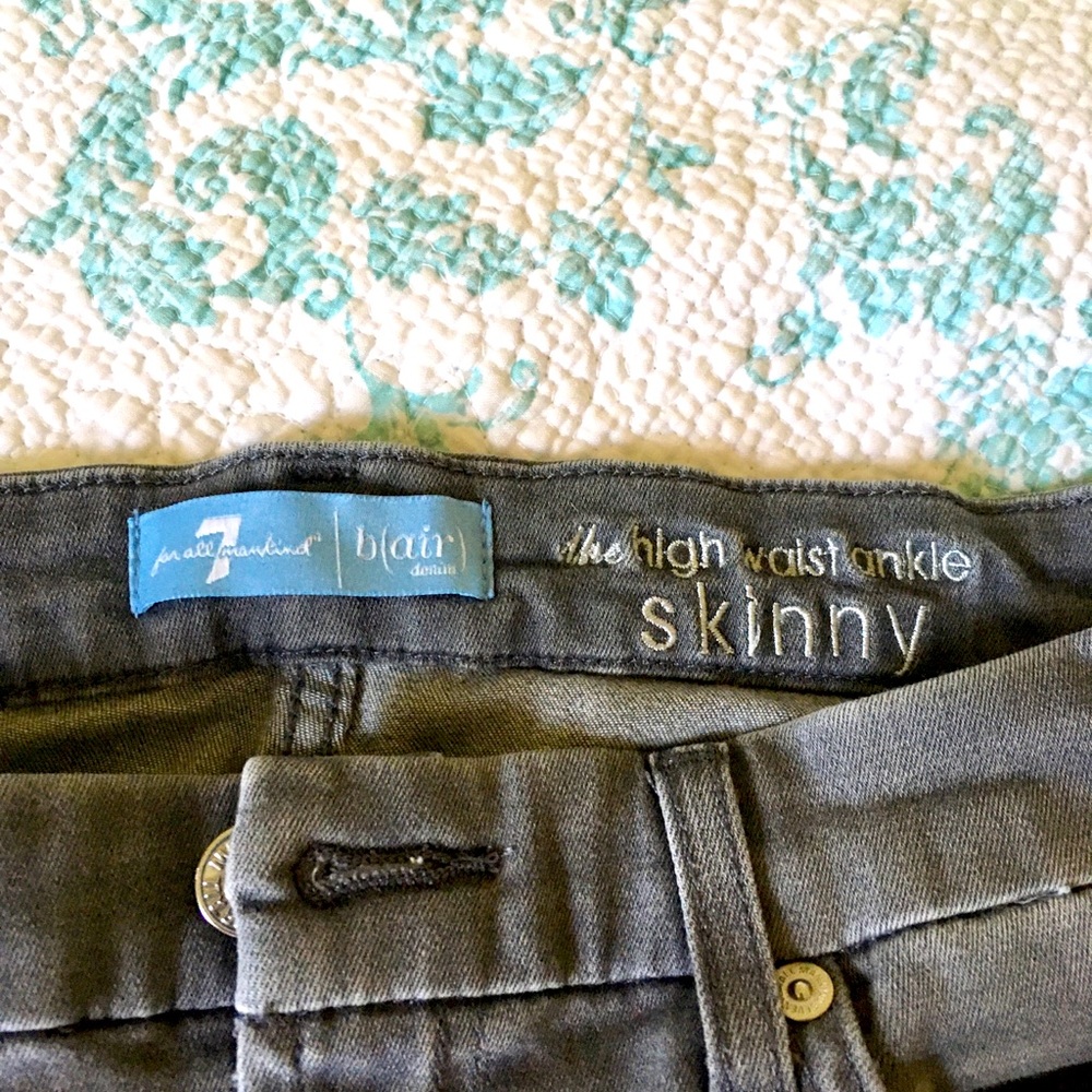 7 For All Mankind: The High Waist Ankle Skinny